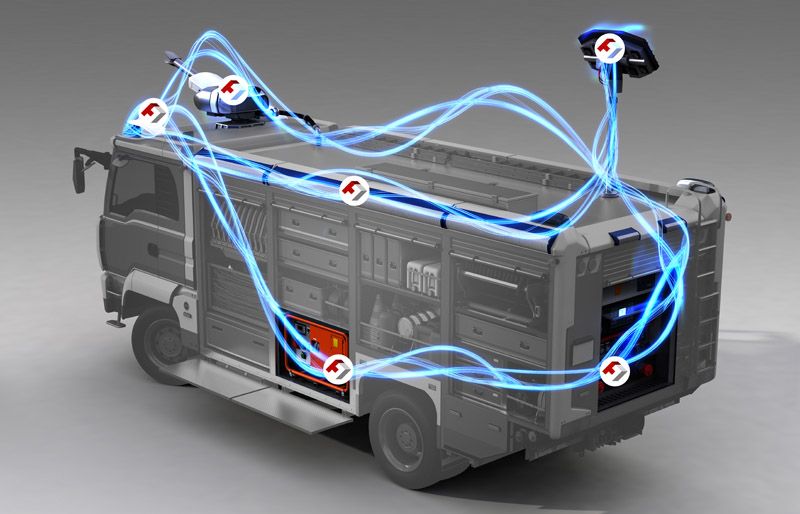 Fire-fighting equipment and vehicles